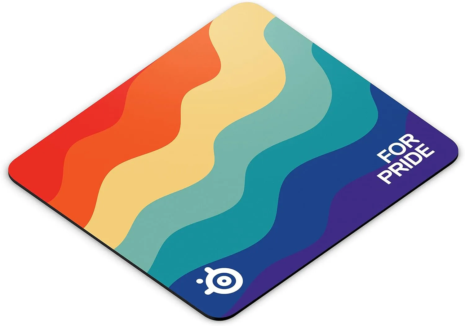 SteelSeries QcK Large Gaming Mouse Pad - for Pride Limited Edition - Exclusive Micro-Woven Cloth - Optimized for Low and High Mouse CPI - Durable and Washable - Rainbow Design