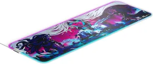 SteelSeries QcK Prism XL - Neo Noir Edition - Cloth Gaming Mouse Pad - 2-Zone RGB Illumination - Optimized for Gaming Sensors - Size XL (900 x 300 x 2mm)