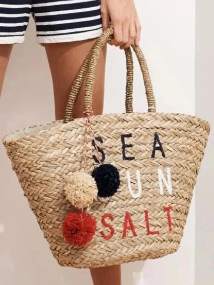 Straw Bag For Beach | Leona