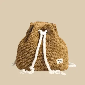 Straw Bucket Beach Bag | Felia