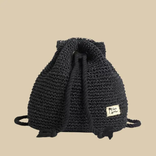 Straw Bucket Beach Bag | Felia