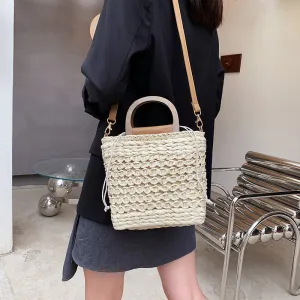 Straw Casual Tote Bag