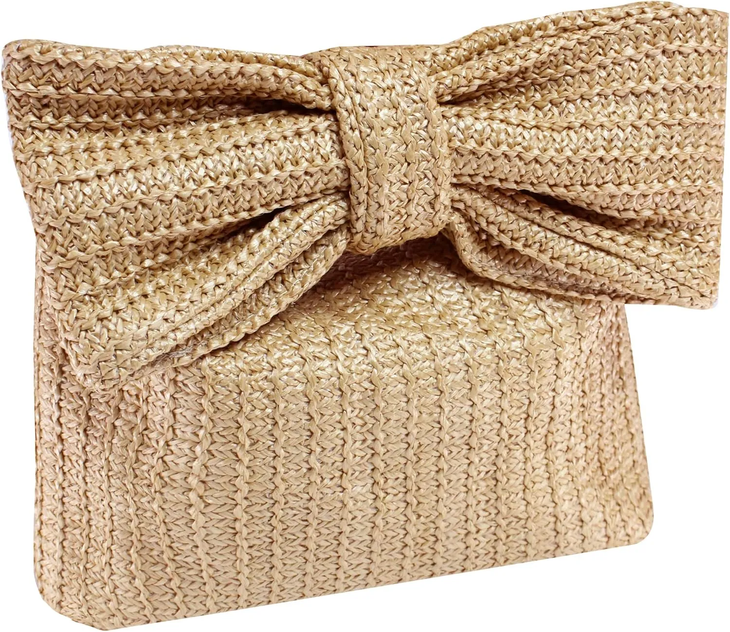 Straw Clutch Purse for Women Wedding Hand-Woved Evening Straw Handbag Party Wedding Summer Beach Bag