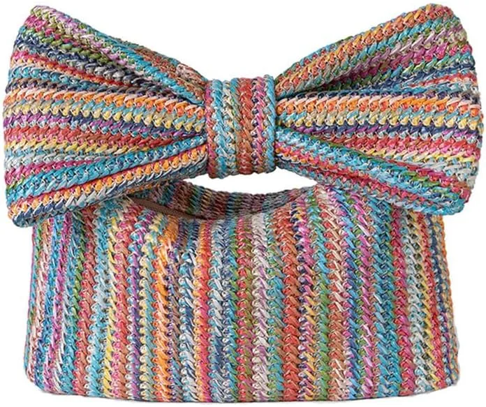 Straw Woven Purse Wallet Phone Clutch Purse Women's Bag and Purse Casual Money Coin Purse Bow Ladies Clutch Handbag