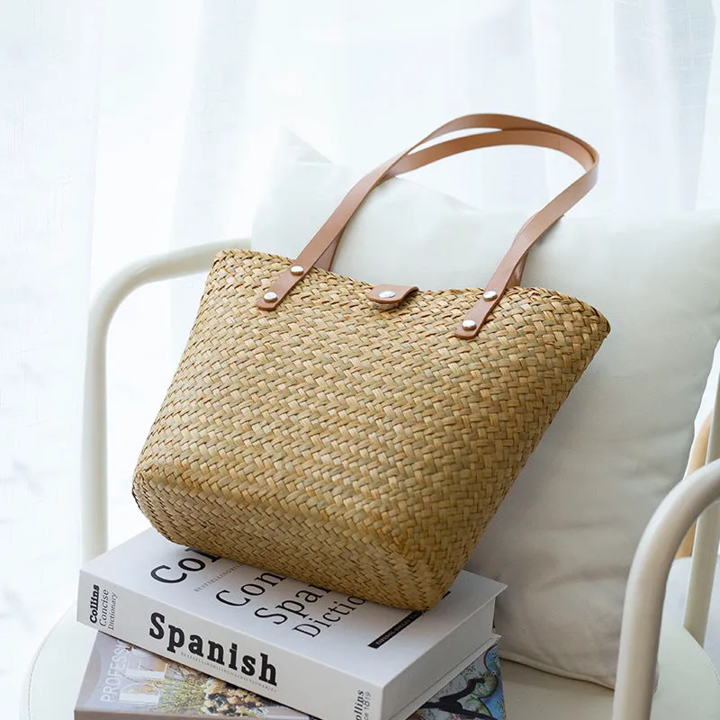 Straw Woven Summer Tote Bag for Women