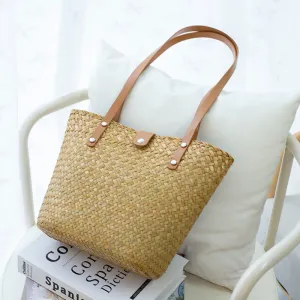 Straw Woven Summer Tote Bag for Women