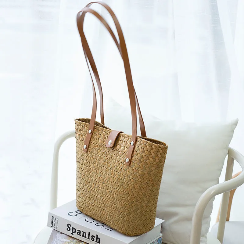 Straw Woven Summer Tote Bag for Women