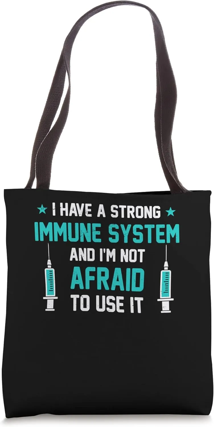 Strong Immune System - Immunity Joke Immune Protector Tote Bag