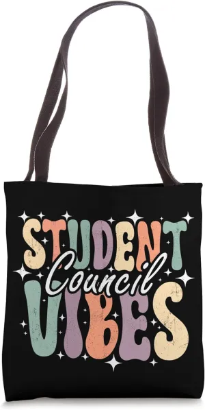 Student Council Vibes Groovy School Student Council Gift Tote Bag