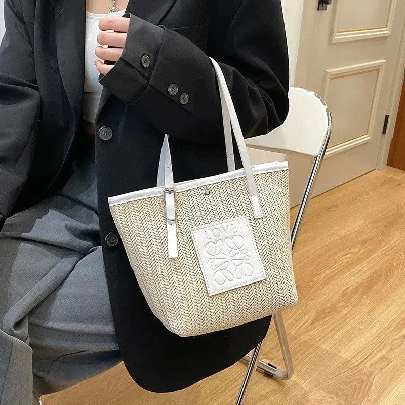 Stylish Large Capacity Straw Woven Bag