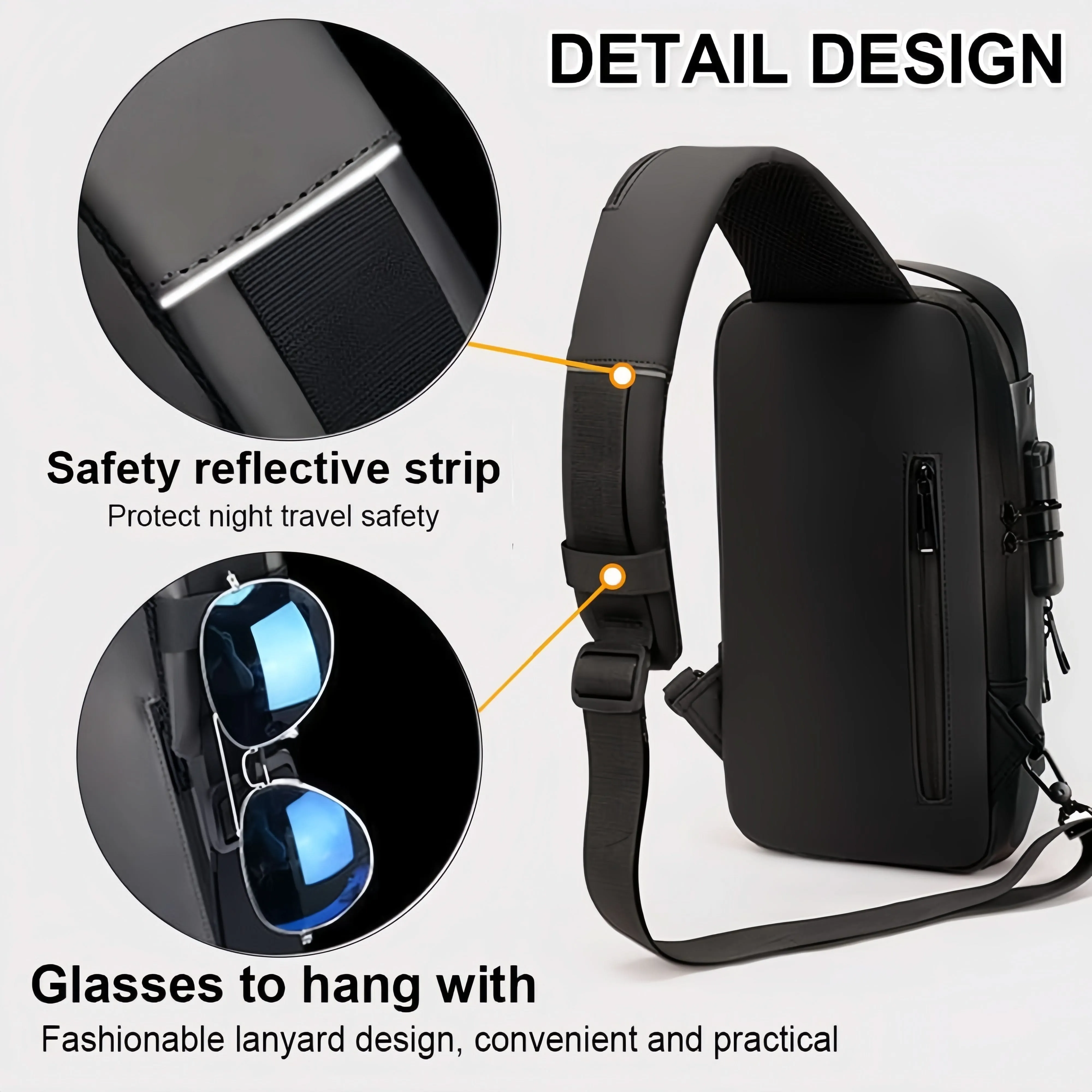 Stylish Multi-Functional Sling Bag With Advanced Password Lock