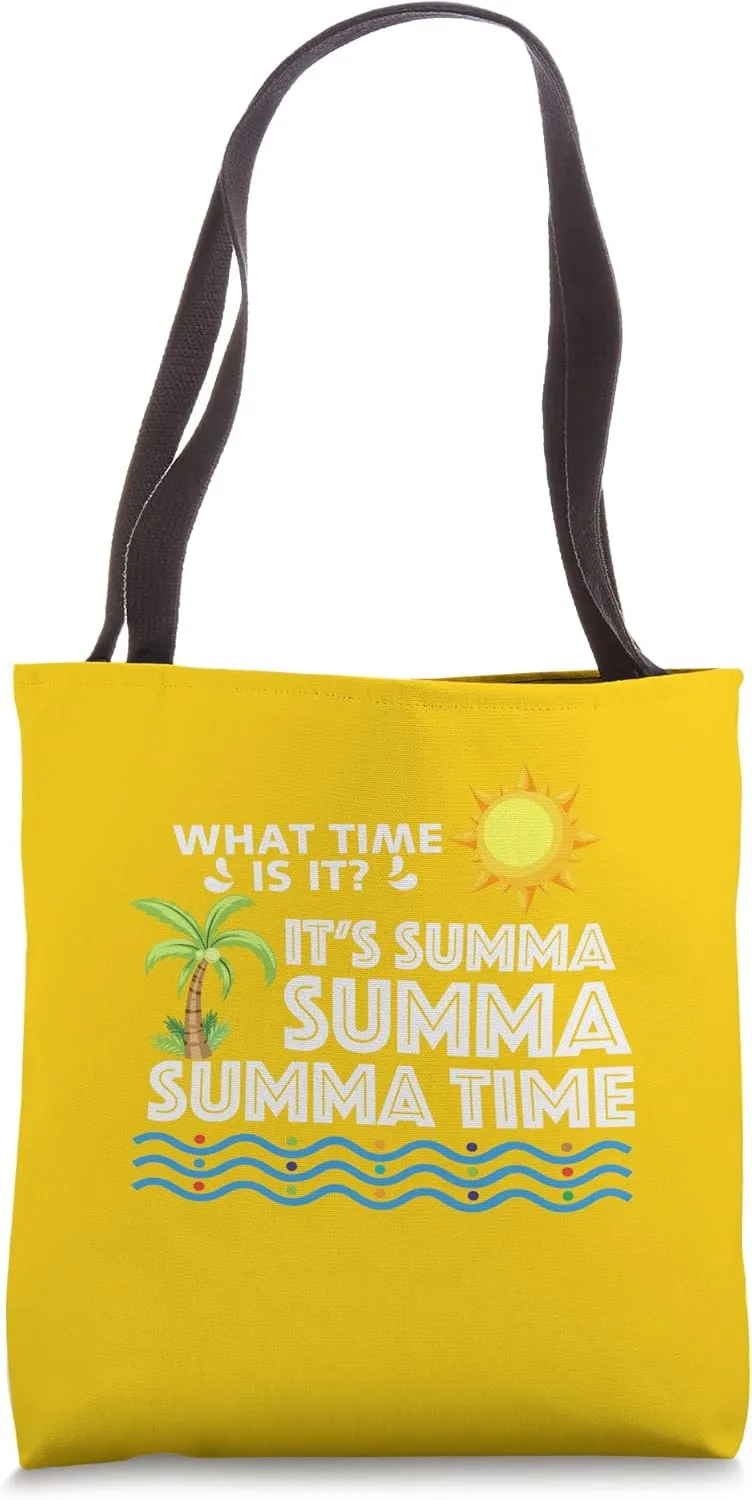 Summa Summer Time Funny Beach Design Tote Bag