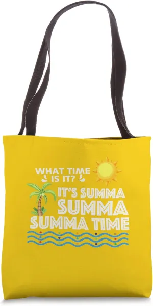 Summa Summer Time Funny Beach Design Tote Bag