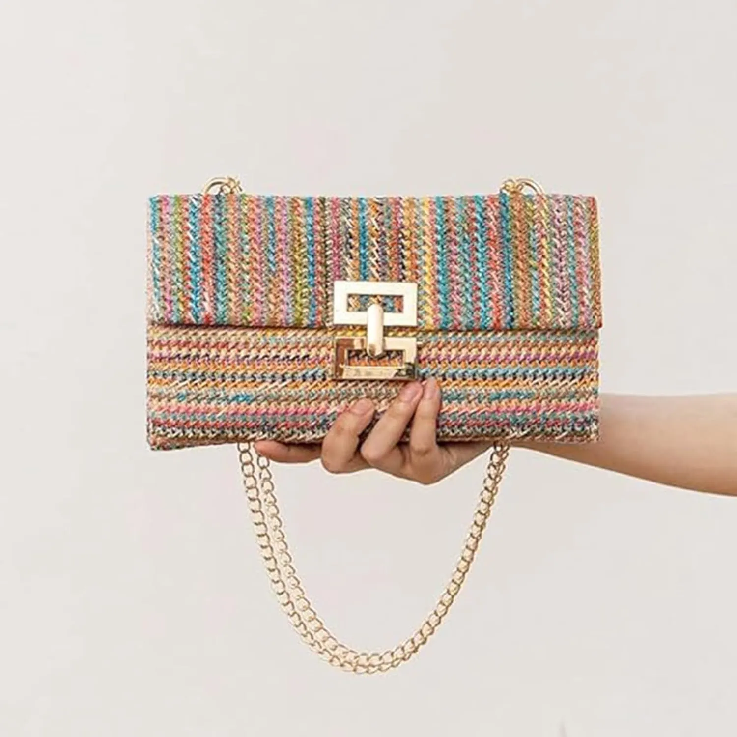 Summer Straw Cluth for women,Rattan Handbags for Women Wicker Purses for Vacation Beach