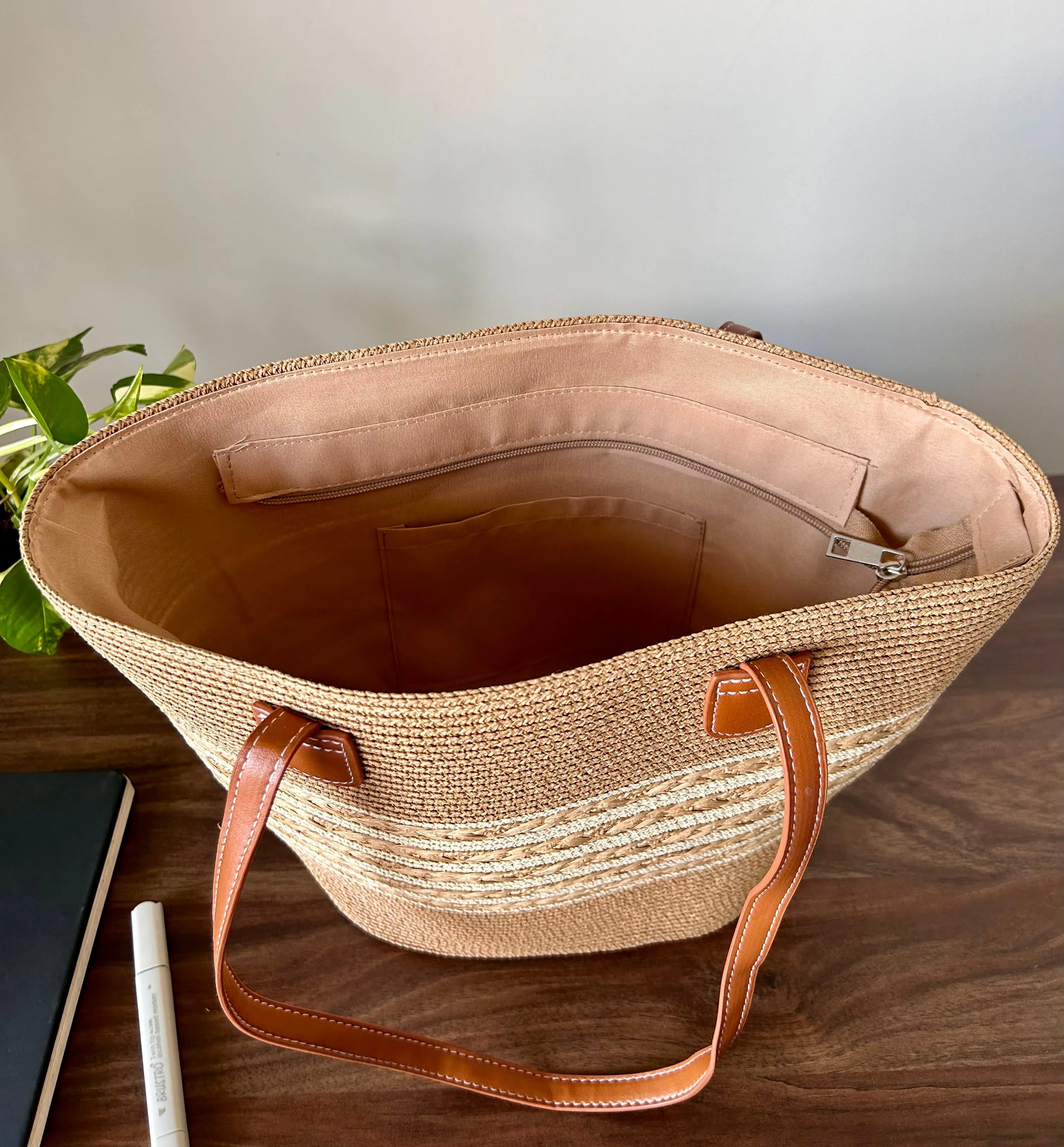 Summer Stripe Beach Bag