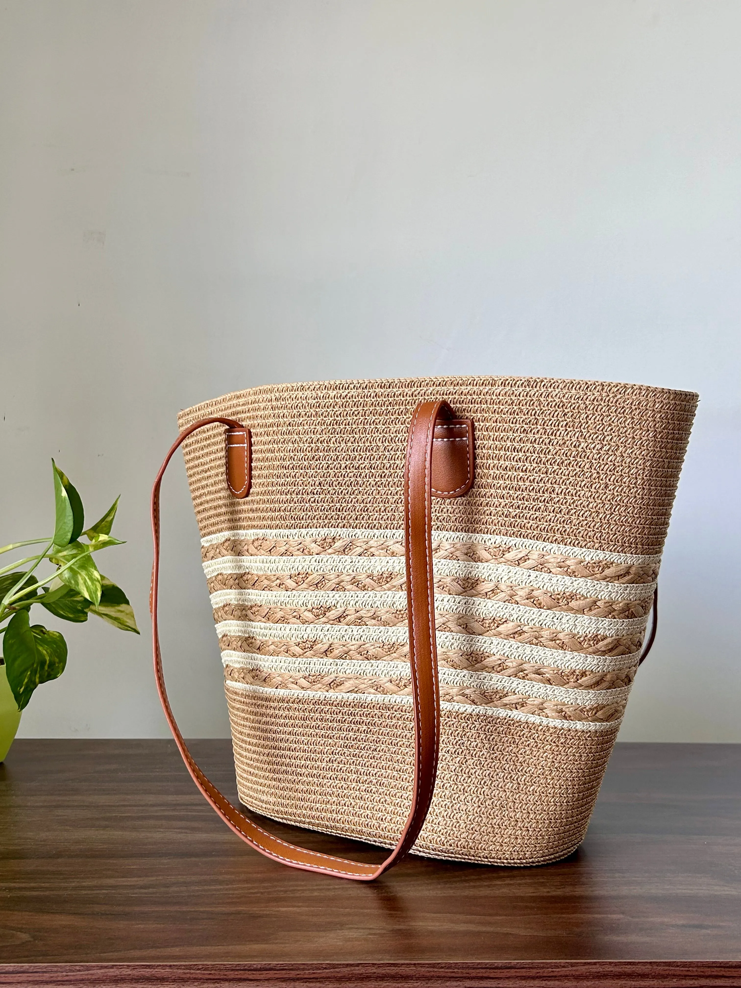 Summer Stripe Beach Bag