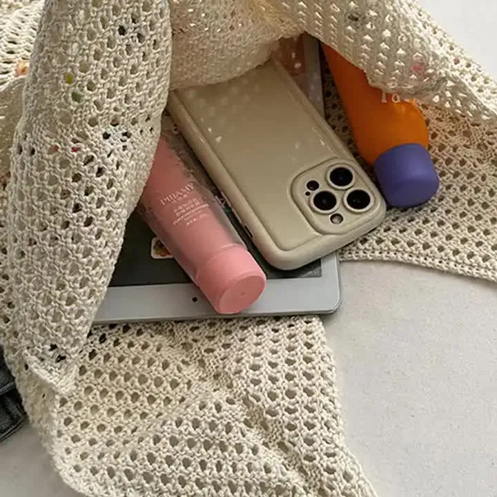 Summer Woven Handbag - White
