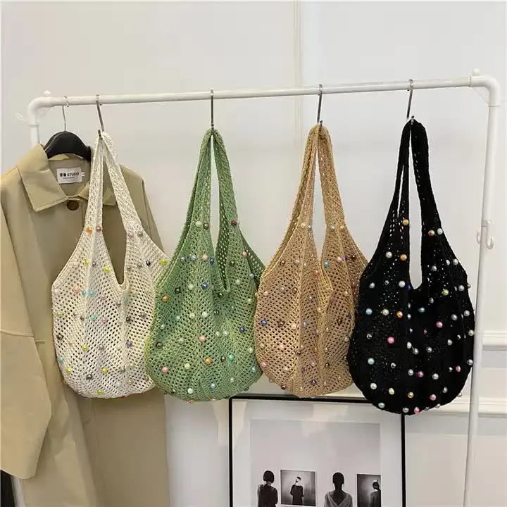 Summer Woven Handbag - White