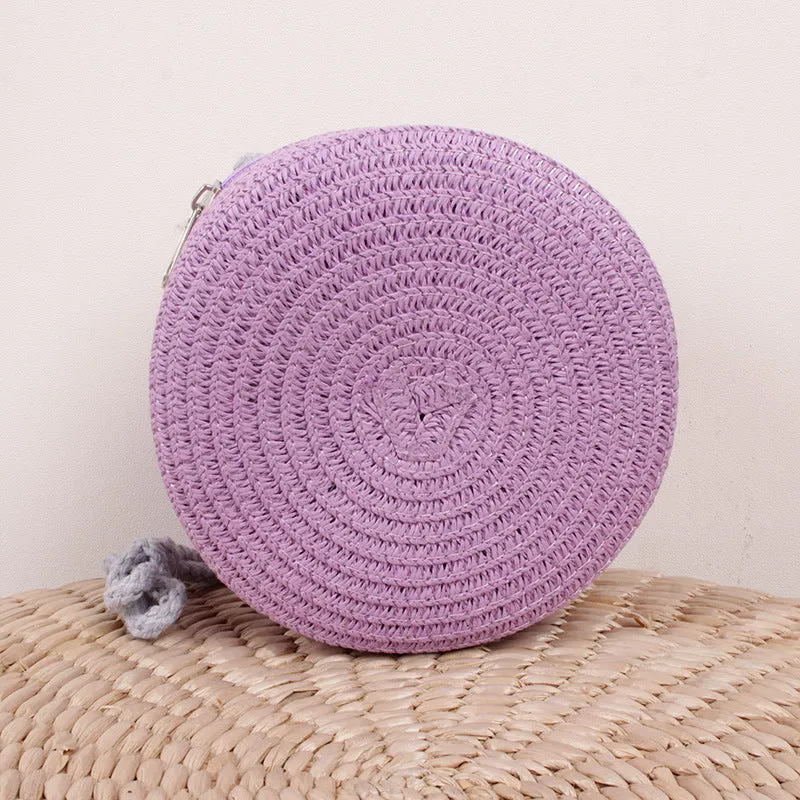 Summer Woven Straw Crossbody Bag