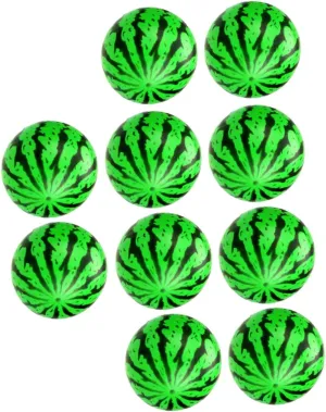SUPVOX 10PCS Watermelon Shape Inflatable Balls for Fun Beach Outdoor Boy Girl for Pool Lake Play