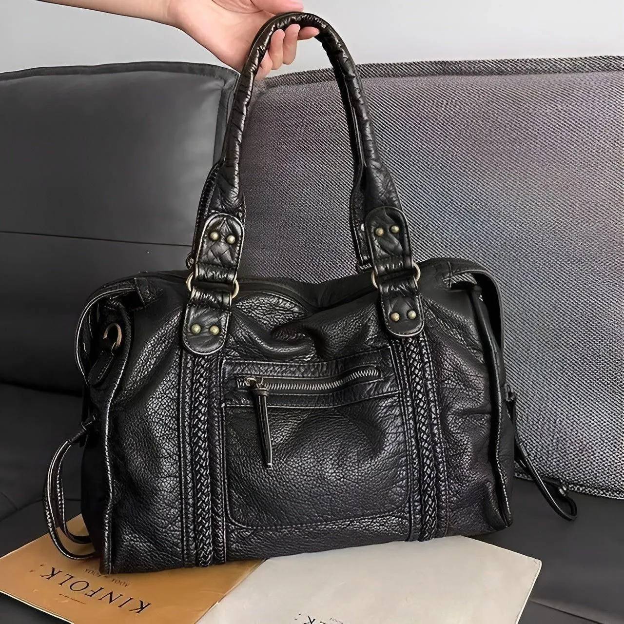Taavita - Luxury Genuine Leather Shoulder Bag Elegant Handbag