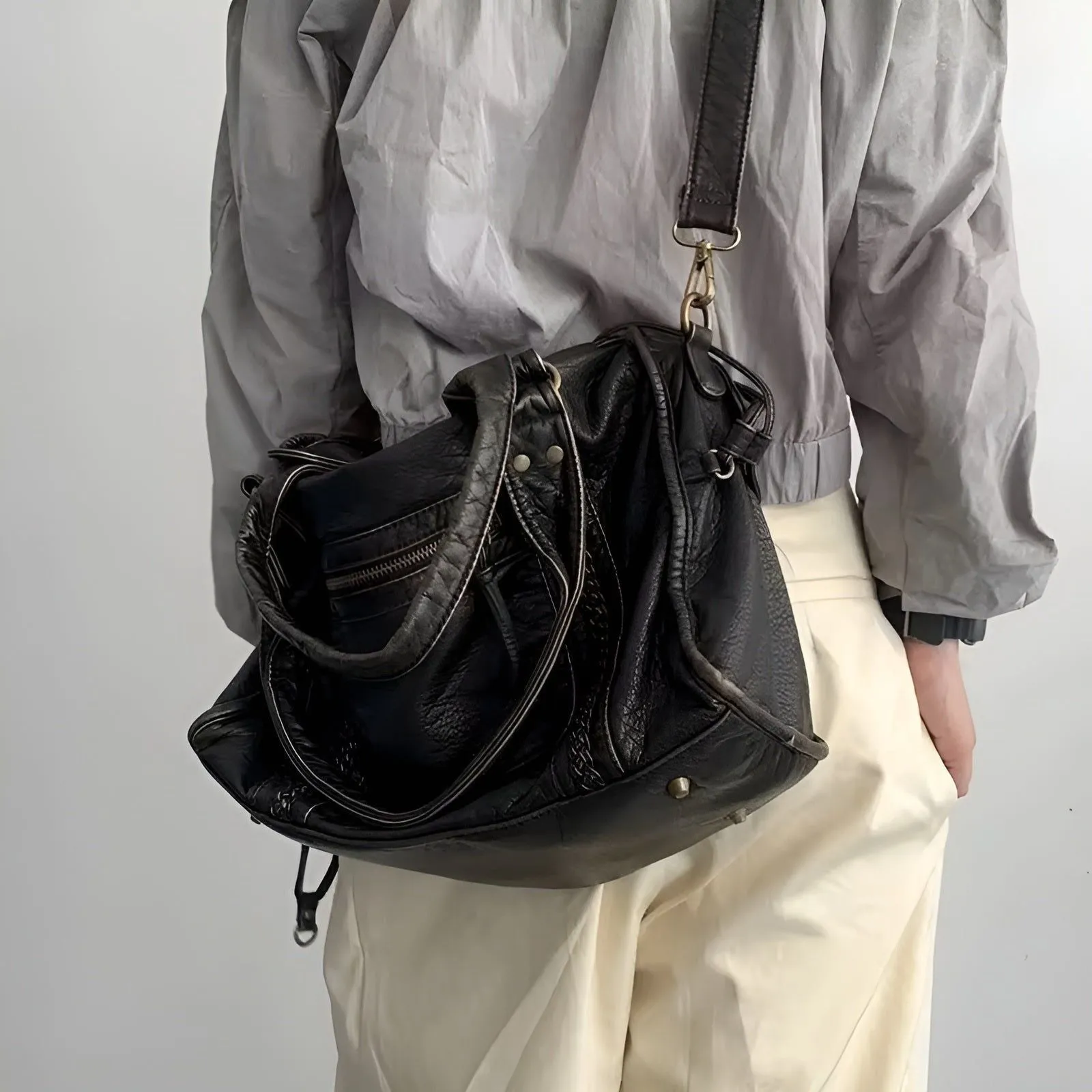 Taavita - Luxury Genuine Leather Shoulder Bag Elegant Handbag