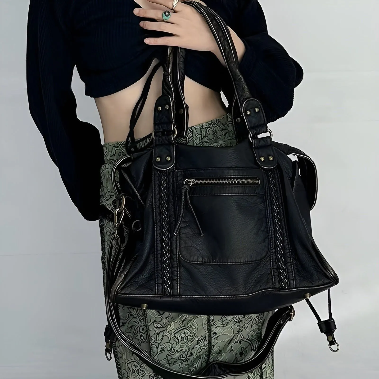Taavita - Luxury Genuine Leather Shoulder Bag Elegant Handbag