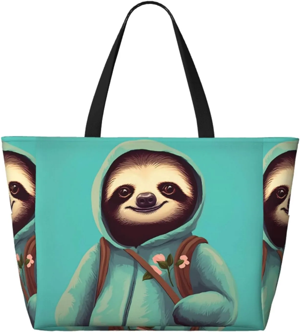 Take A Trip In The Car Spacious Large Capacity Beach Travel Bag - Foldable Beach Bag Tote Bag With Zipper