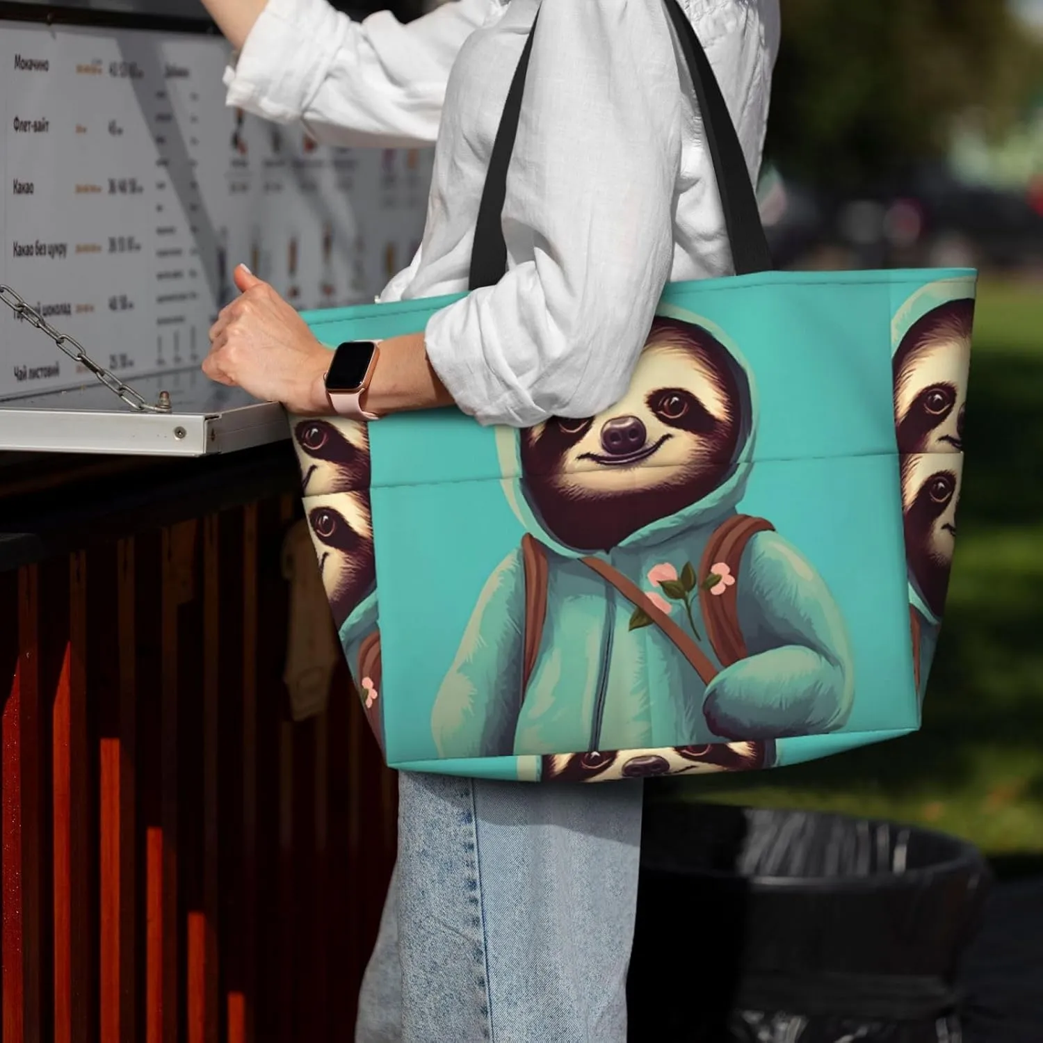 Take A Trip In The Car Spacious Large Capacity Beach Travel Bag - Foldable Beach Bag Tote Bag With Zipper