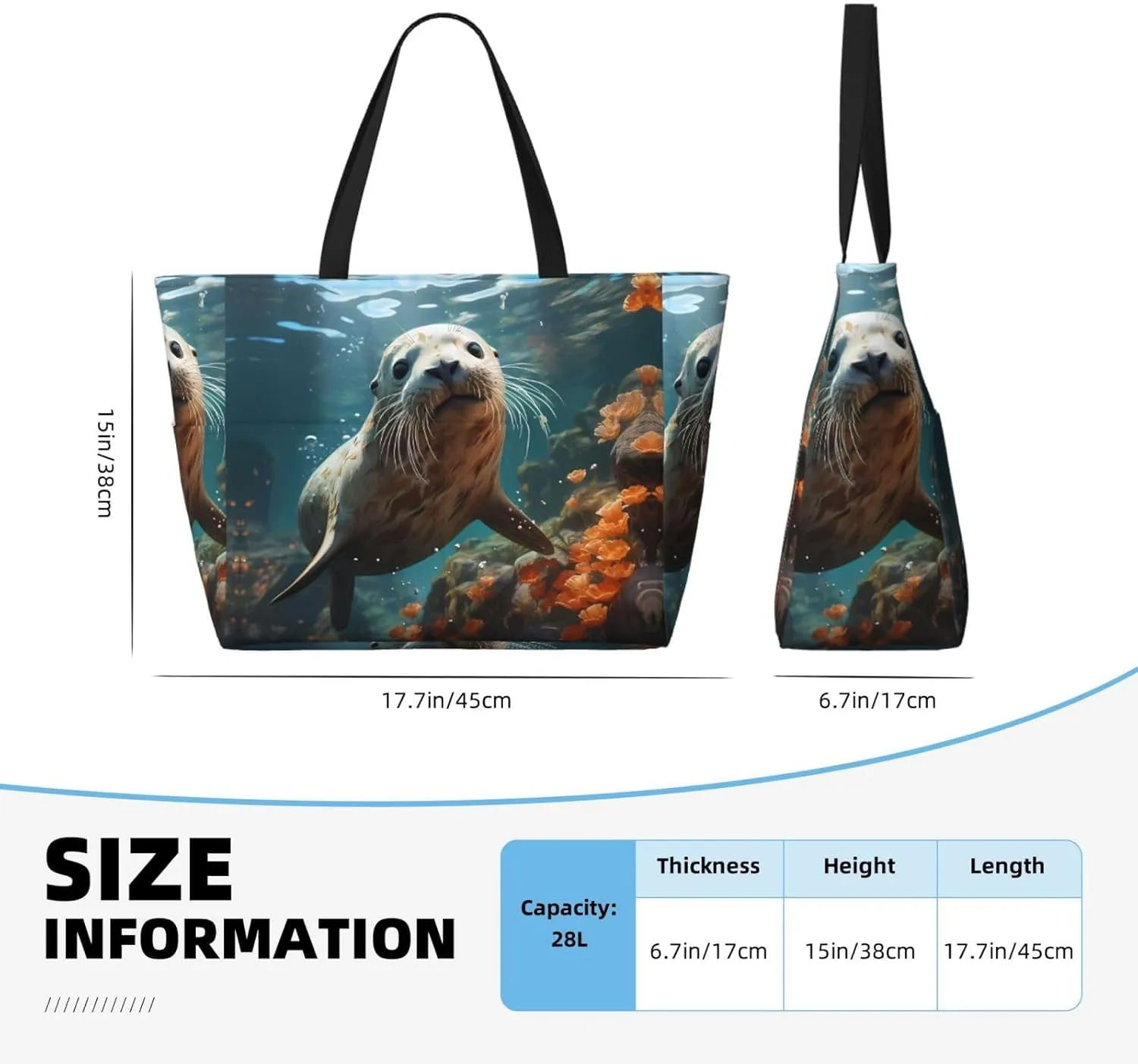 Take A Trip In The Car Spacious Large Capacity Beach Travel Bag - Foldable Beach Bag Tote Bag With Zipper
