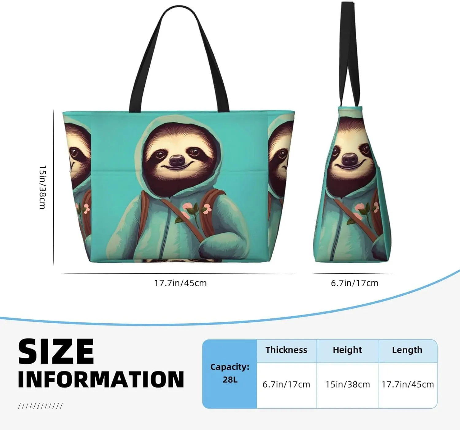 Take A Trip In The Car Spacious Large Capacity Beach Travel Bag - Foldable Beach Bag Tote Bag With Zipper
