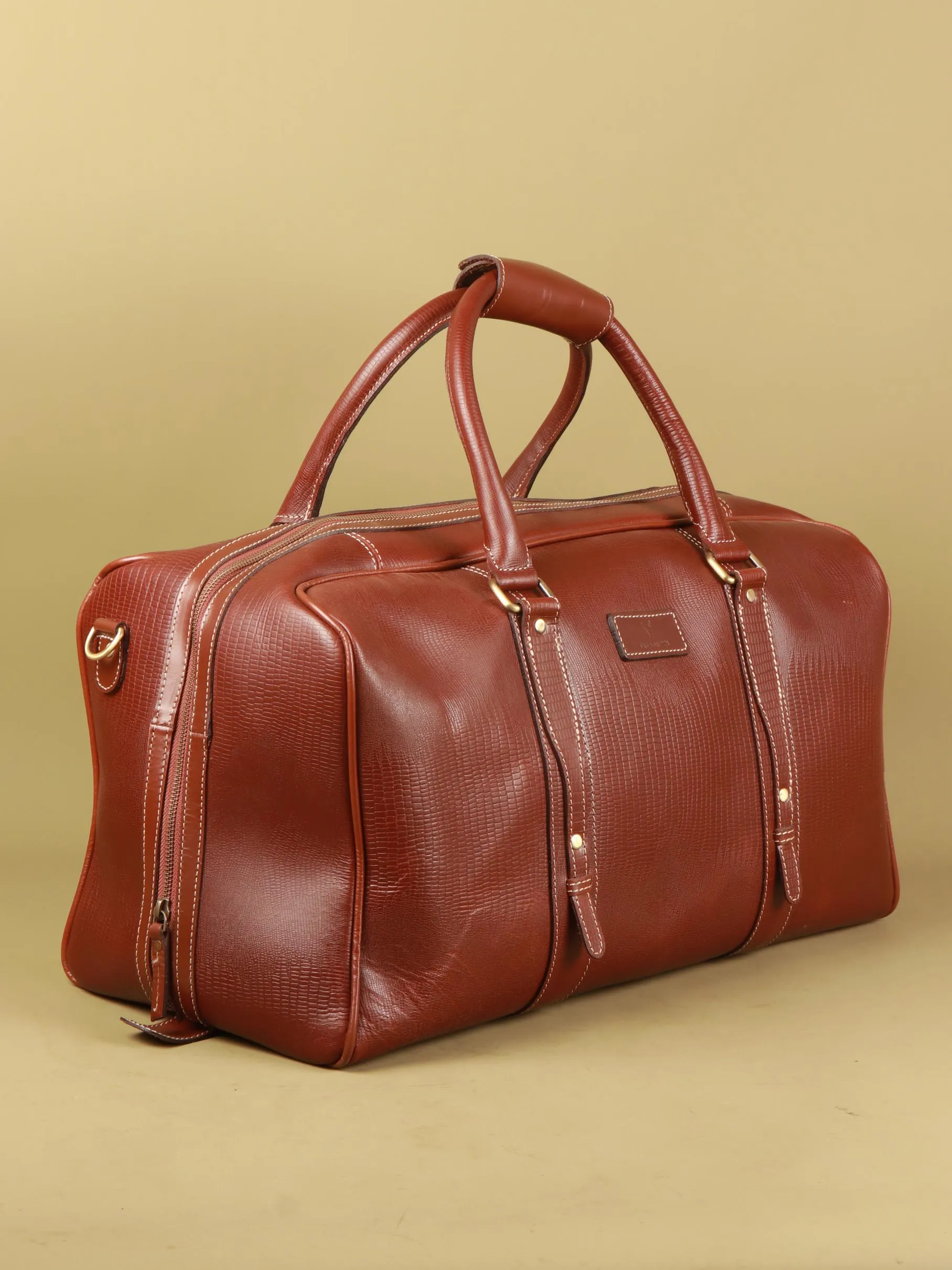 TAN & BROWN TRAVEL BAG