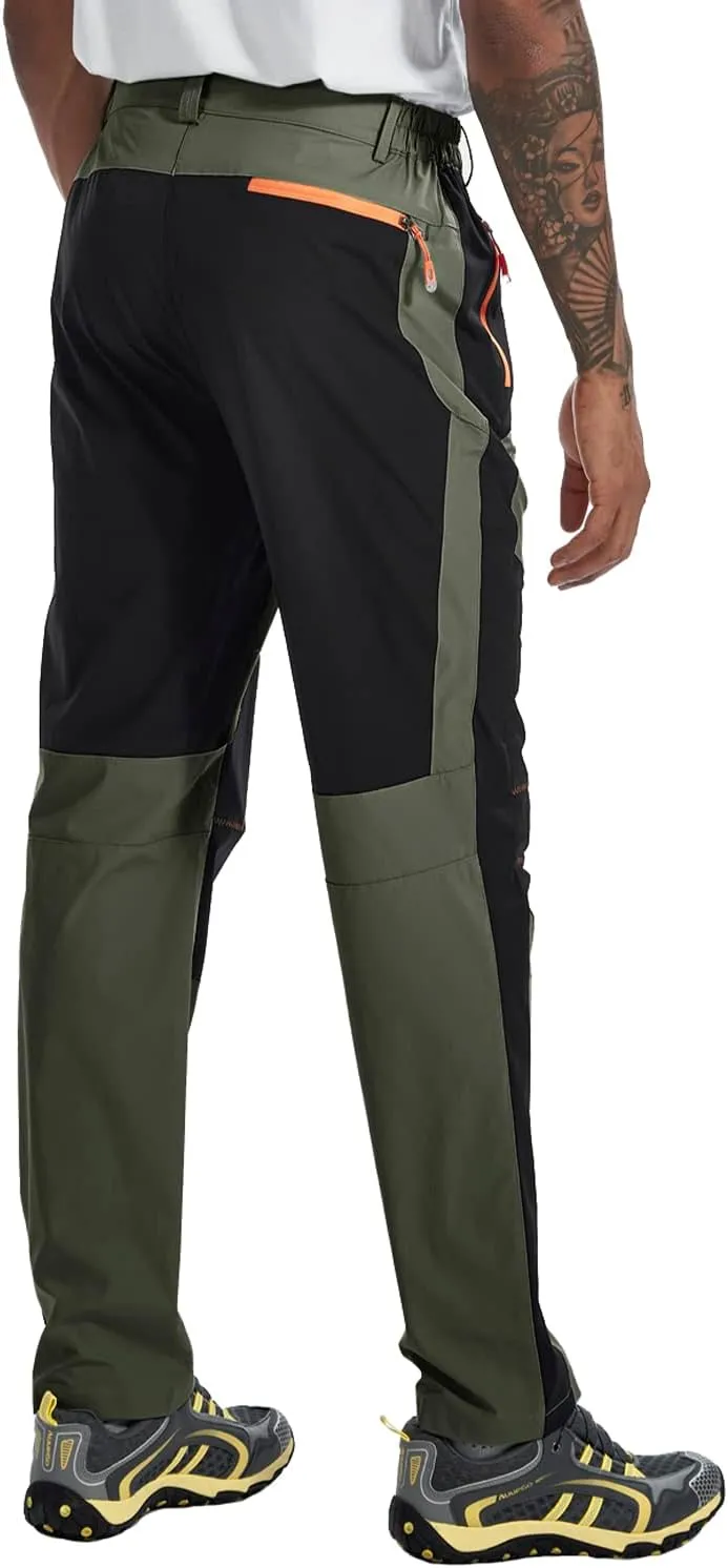 TBMPOY Men's Hiking Work Cargo Pants Lightweight Waterproof Quick Dry Outdoor Mountain Pant Fishing Camping