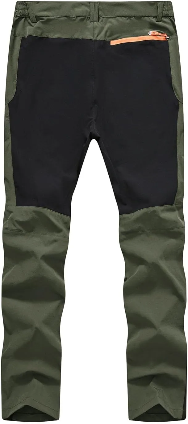 TBMPOY Men's Hiking Work Cargo Pants Lightweight Waterproof Quick Dry Outdoor Mountain Pant Fishing Camping