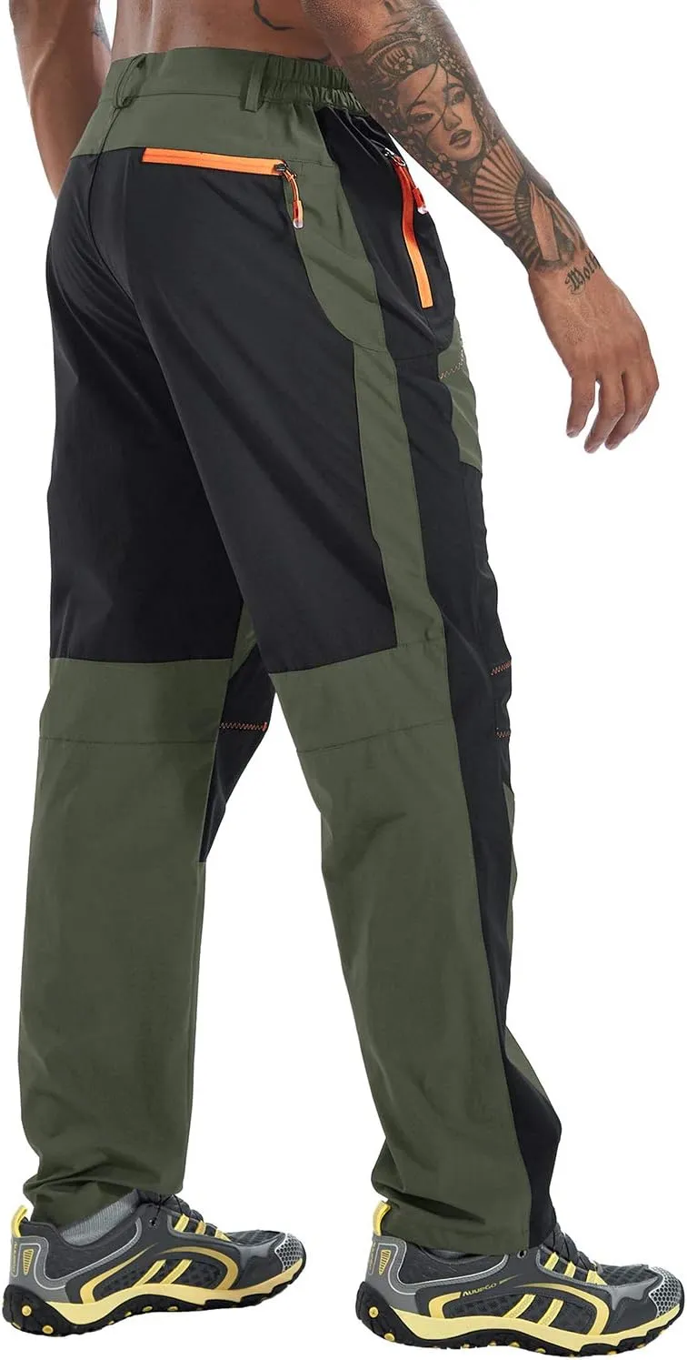 TBMPOY Men's Hiking Work Cargo Pants Lightweight Waterproof Quick Dry Outdoor Mountain Pant Fishing Camping