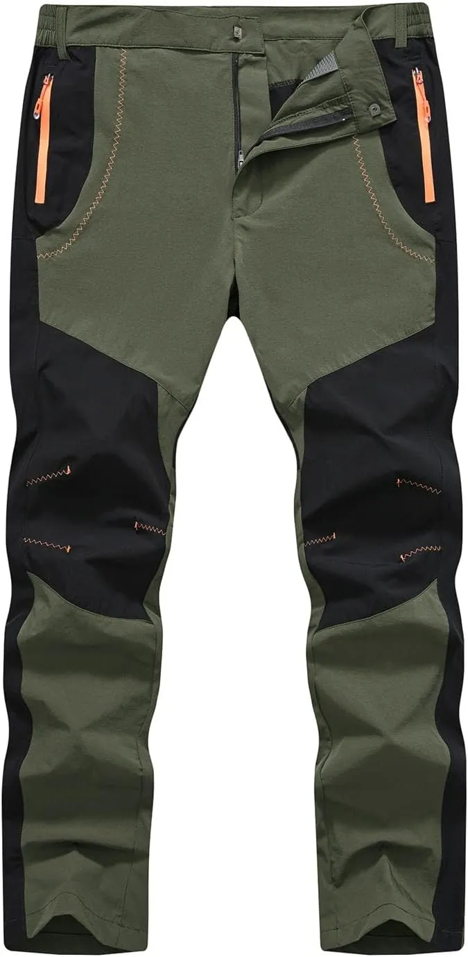 TBMPOY Men's Hiking Work Cargo Pants Lightweight Waterproof Quick Dry Outdoor Mountain Pant Fishing Camping