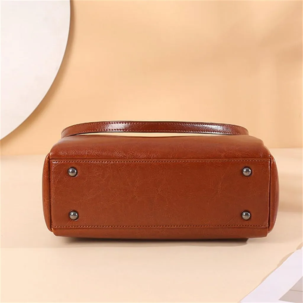 Temperament Women's Bag Large Capacity Shoulder Crossbody Handbag Texture Large Bag