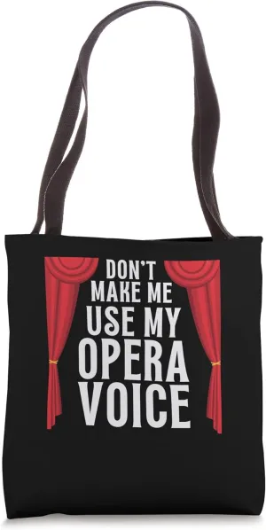Tenor Singer Choir Vocalist Theatre Student, Opera Singer Tote Bag