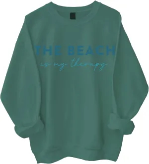 The Beach Is My Therapy Sweatshirt, Beach Sweatshirt Women, Seaside Sweatshirts for Women