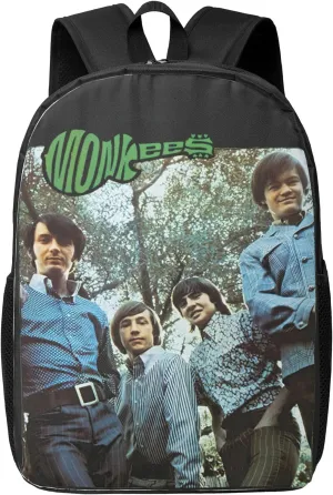 The Rock Monkees Casual Backpack Large Lightweight Travel Bag Classic Laptop Daypack Men Women Backpack