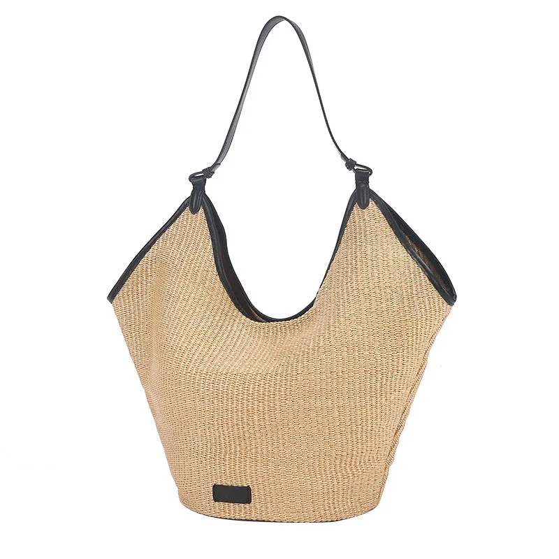 THEMEISLES Khaite  Minority Bag  Summer New Raffia Woven Bag Beach Bag Large Capacity Totes