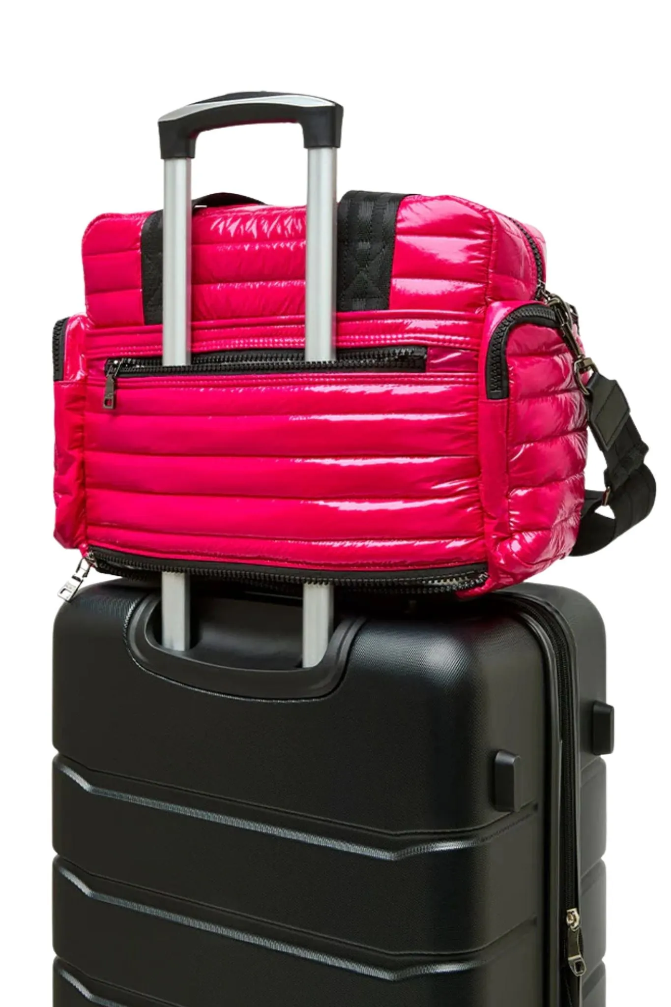 Think Royln Voyager Travel Bag Glossy Fuchsia