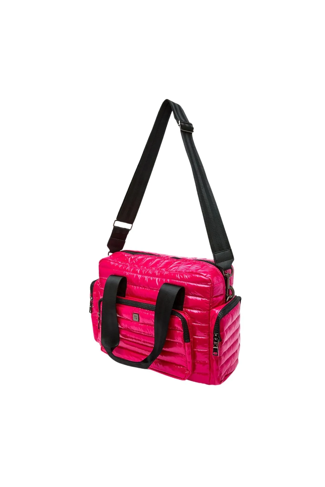 Think Royln Voyager Travel Bag Glossy Fuchsia