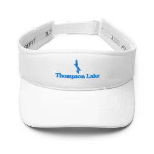 Thompson Lake Visor with embroidered artwork & adjustable velcro strap