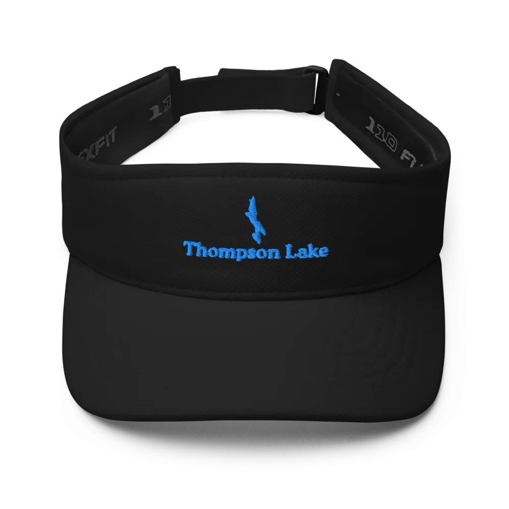 Thompson Lake Visor with embroidered artwork & adjustable velcro strap