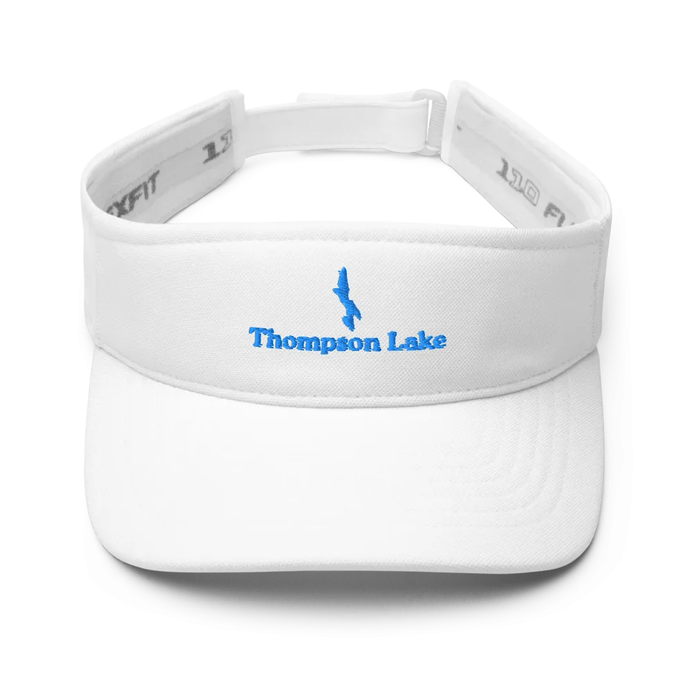 Thompson Lake Visor with embroidered artwork & adjustable velcro strap