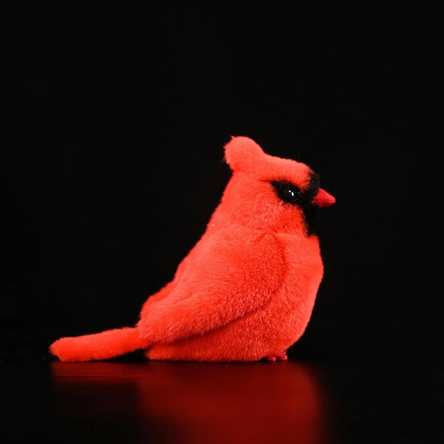 Tiny Heart Simulation Cardinal Bird Plush Toy, 5.9inch Soft Cute Cardinal Bird Stuffed Animal for Kids Boys and Girls Gifts