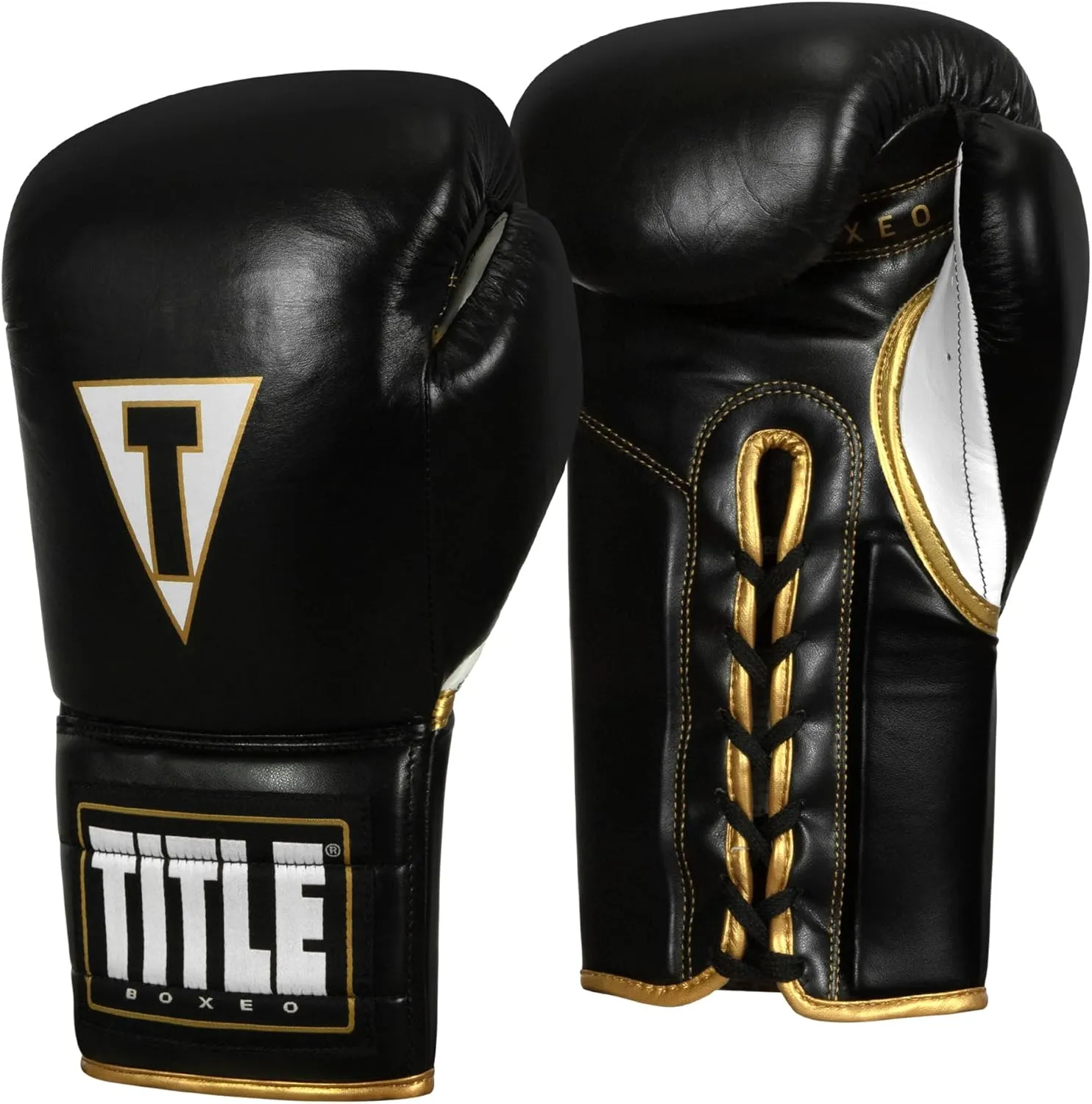 Title Boxeo Mexican Leather Lace Training Gloves Quatro