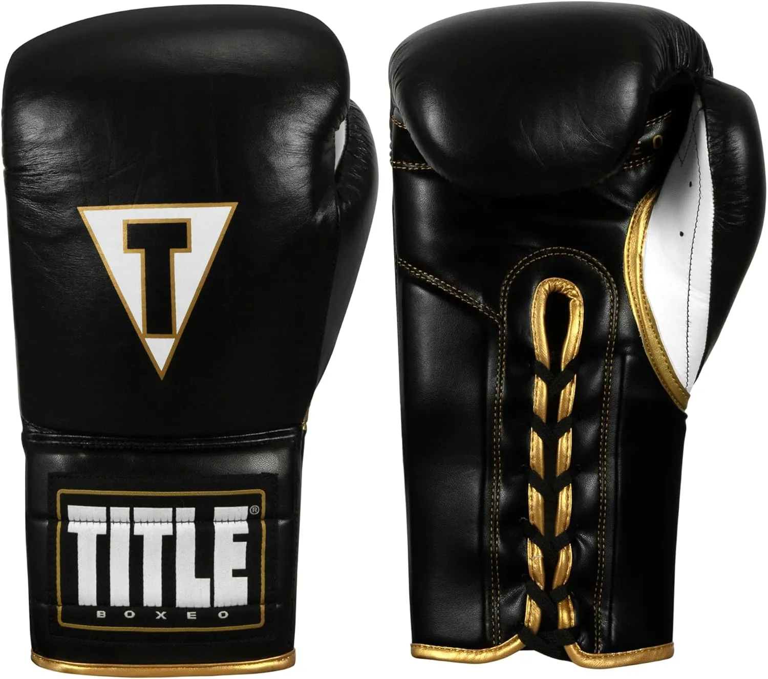 Title Boxeo Mexican Leather Lace Training Gloves Quatro