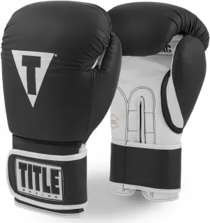 TITLE Boxing Pro Style Leather Training Gloves 3.0 - Boxing Gloves, Boxing Training Gloves, MMA Gloves, Oz Training Gloves, Kickboxing Gloves, Punching Bag Gloves, Sparring Gloves